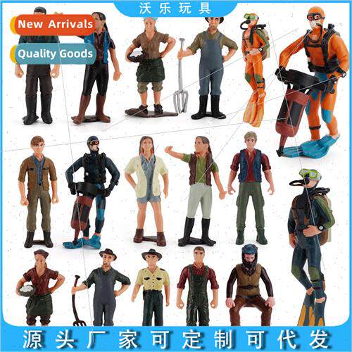 Microscopic miniature mannequin scene tabletop sandbox figur