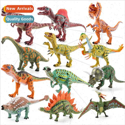 Boys toy simulation model colorful Stegosaurus Tyrannosaurus