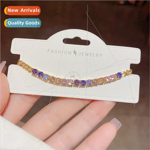 Fashion Trend Colorful Zirconia Bracelet Women che Hundred H