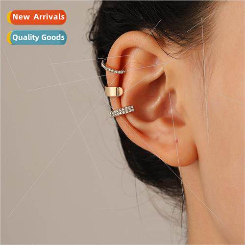 Europe ins simple zirconia ear clips whout ear holes French
