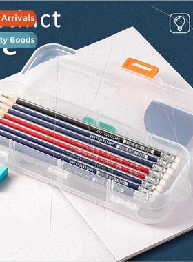 Transparent pencil case supplies simple Korea creative doubl