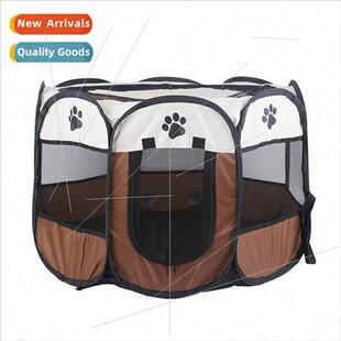 Octagonal Pet Pen Pet Tent Oxd cloth scratch-resistant colla