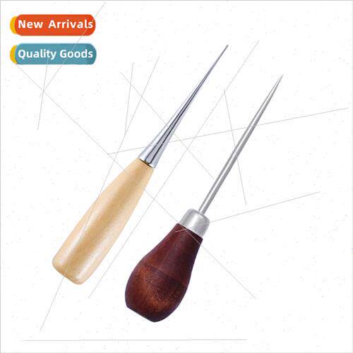 Wooden Handle Gourd Awl Handmade Leather Awl DIY Knting Tool