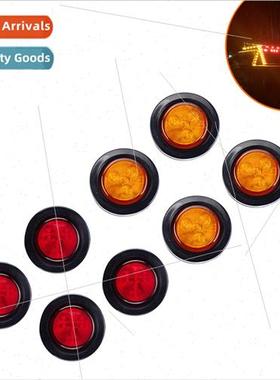 2 inch red yellow rubber ring round light LED round side lig