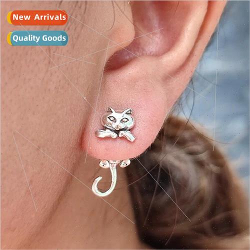 Europe new creative quirky kten interspersed earrings fashio