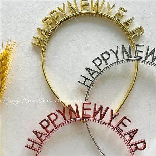 Happy letters headdress hairbandhappy new year decorative ha