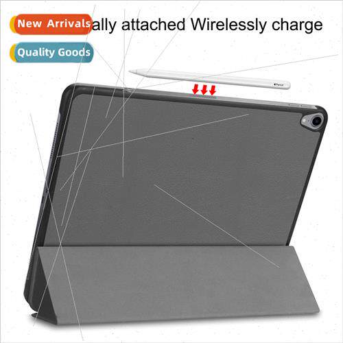 适用Apple 2018 ipad pro12.9 case Pro11 leather case tri-fold