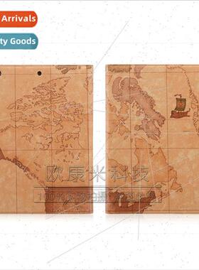 适用iPad Mini3 Tablet Case Mini2 Leather Case Map Pattern Hi