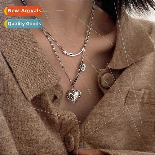 Vintage Thai silver sweater chain Korea popular fashion atmo