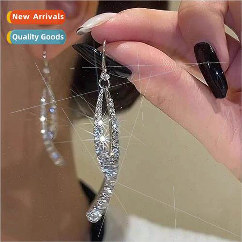 Niche cross fishtail earrings适用women earrings fall winter