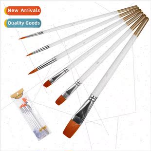 Paintbrush Oil Brush Whe Rod Nylon Hair Gouache Watercolor O