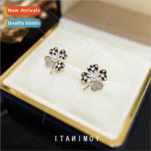 cky clover earrings female 2022 new tide feeling silver earr
