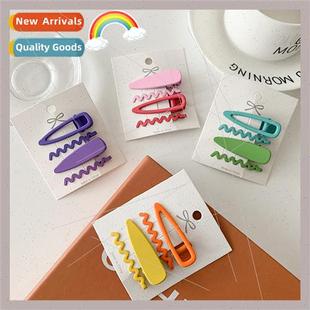 4 Pcs Hair Clips Cute Girl de Clips mple Colorful Bangs Brok