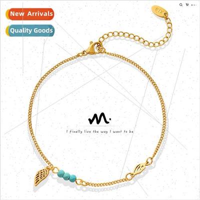 che ins tide turquoise wings anklet jewelry hundred wh taniu