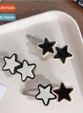 wind sweet cool star hair clips girls y2k metal broken hair