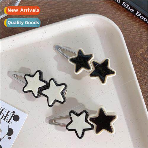 wind sweet cool star hair clips girls y2k metal broken hair