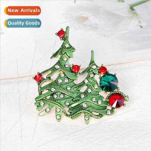 Europe new Christmas brooch wh Christmas e elk wreath holida