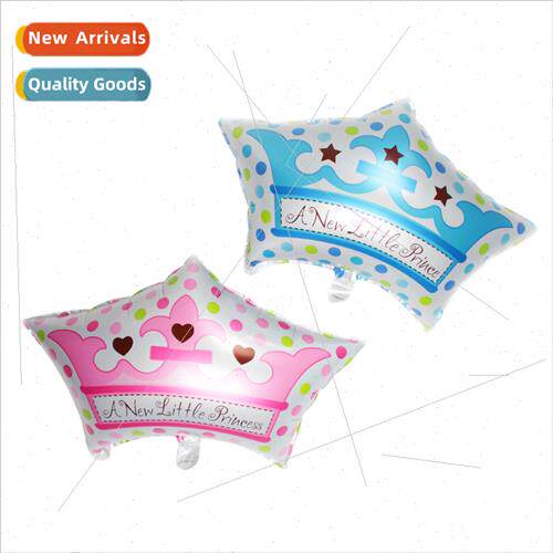 2017 New Large Crown Cap Aluminum Film Balloon Baby Weekly 1