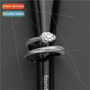 New chibi silver snake ring men model nd vintage single ring