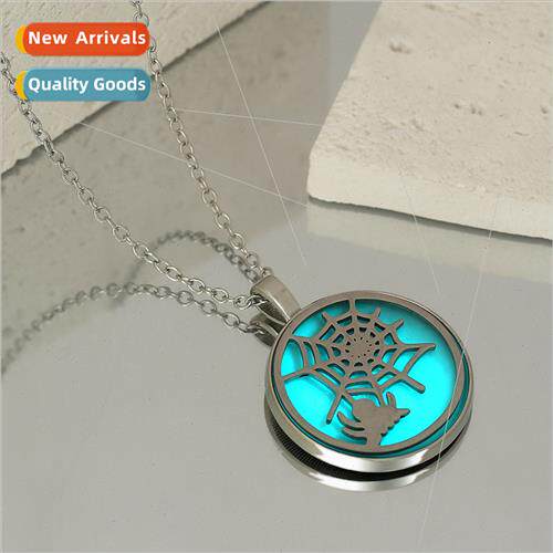 Europe spider web animal stainless steel chain pendant neckl