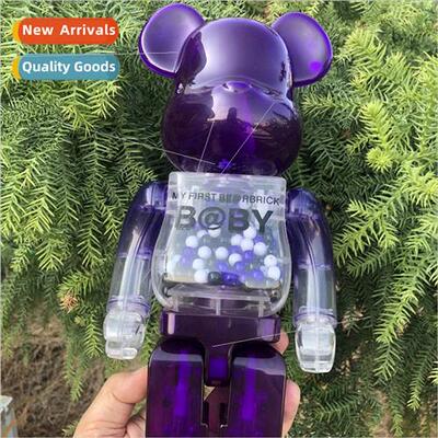 Bearbrick400%l violence bear movable cartoon block bear orna
