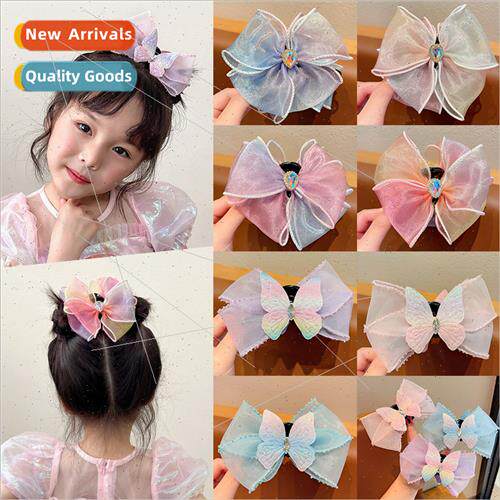 Double-sided children grab clip cute ltle girl hair clip sha