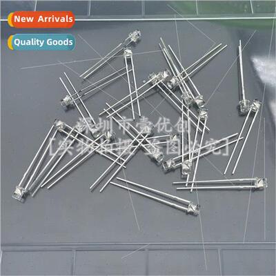 3mm flat head whe hair orange high brightness long foot LED