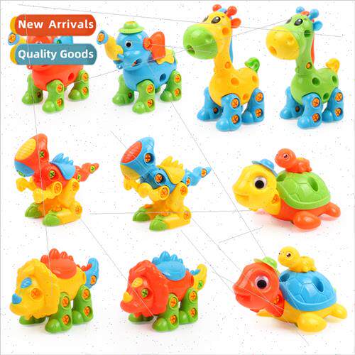 Children detachable puzzle animals children diy handmade  as