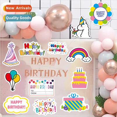 birthday stickers 27 pcs cake party ins waterproguar luggage