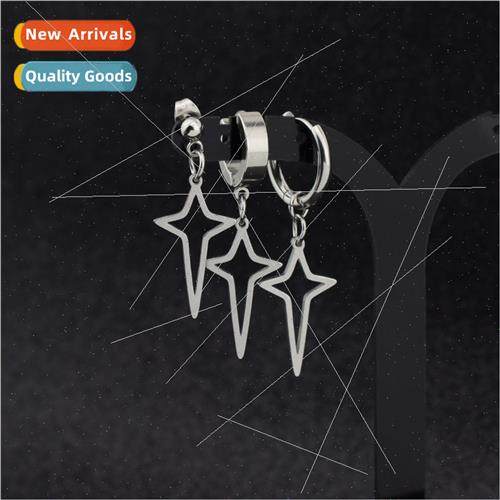 Stainless steel crucifix earrings earrings wind titanium ste