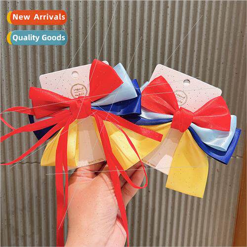 Korea bow hair clips cute children girls ltle girl ribbon ha