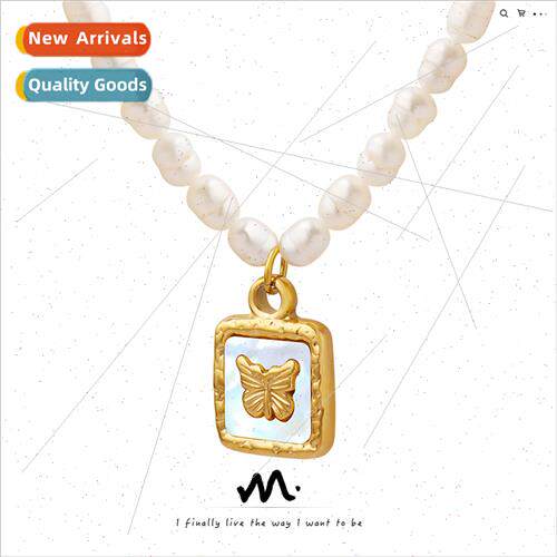 French exquise colorless fashion chain tanium steel gold-pla