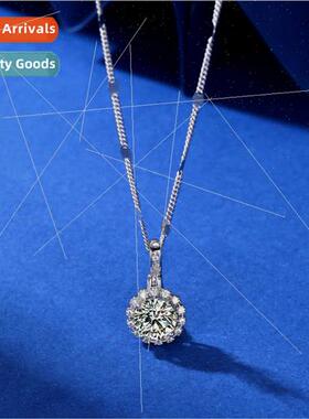 925 silver Necklace Women Sunflower Moissane Necklace Women