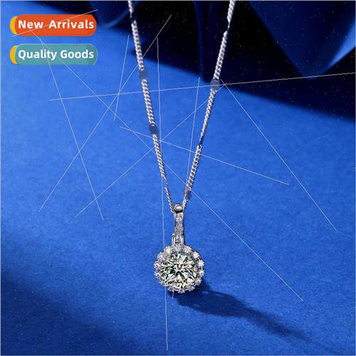 925 silver Necklace Women Sunflower Moissane Necklace Women