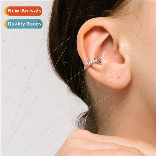 Korea fashion sweet earrings set blue color zirconia star ea