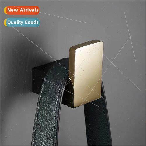 Brass black gold hanging hooks wall behind door coat hooks b