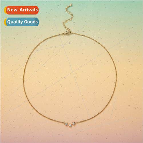 Copper gold-plated color-retaining zirconium fashion simple
