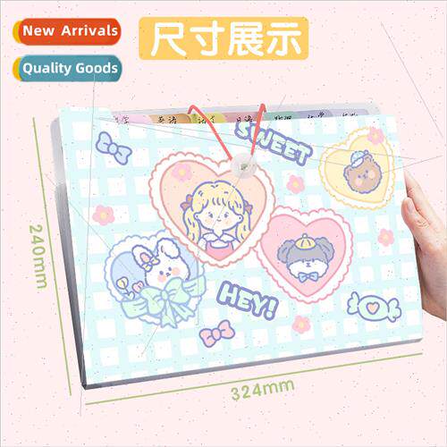 A4 organ bag cute folder opening school paper organizer 12 l