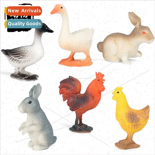 animal model toys solid mini poultry chickens ducks geese ra