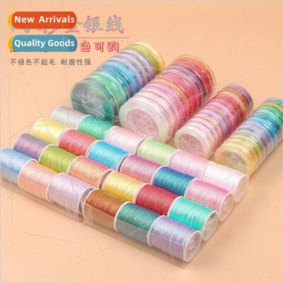Set 6 strands colorful strands gold silver wire diy handmade