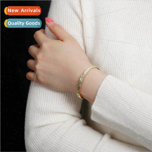 S925 silver Koreains bumpy bracelet simple versatile niche p