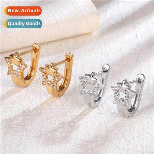Fashion ring earrings earrings earrings pentagram earrings b