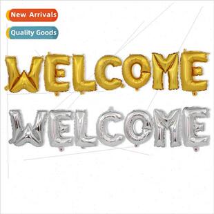 16 inch English welcome letter set balloon birthday party we