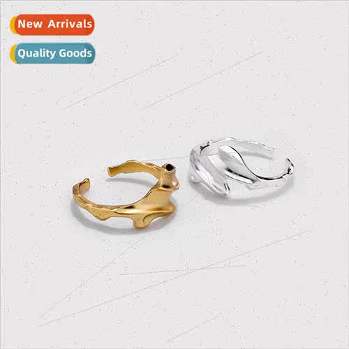 Europe new nd metal irregular texture hjewelry new fashion o