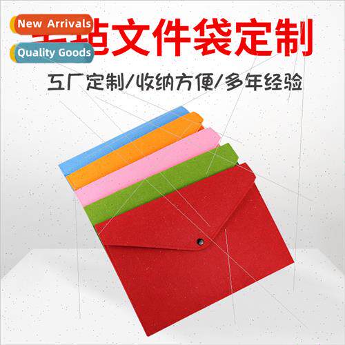 File Bag  Storage Bag Business A4 Snap Envelope Colorful Fel