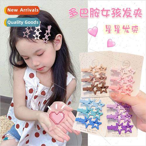 Girls dopamine color stars hair clips new cute children hair