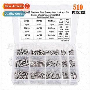 Head Fla Nuts Screws Machine Pan Phillips M6304 510pcs