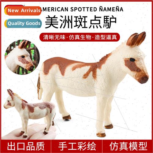Animal model farm animal toys american spotted donkey lter e