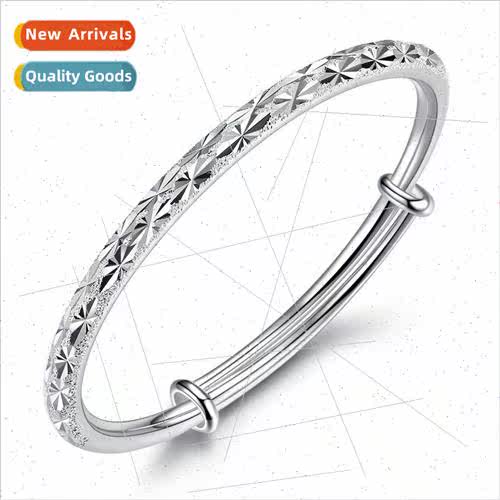New round full star metal bracelet female electroplated s925