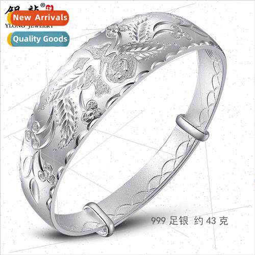 Foot silver bracelet Women 999 foot silver bracelet Fuzzy wi